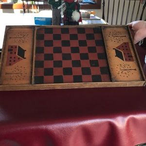 🌟Checker/Chess Board w/checkers